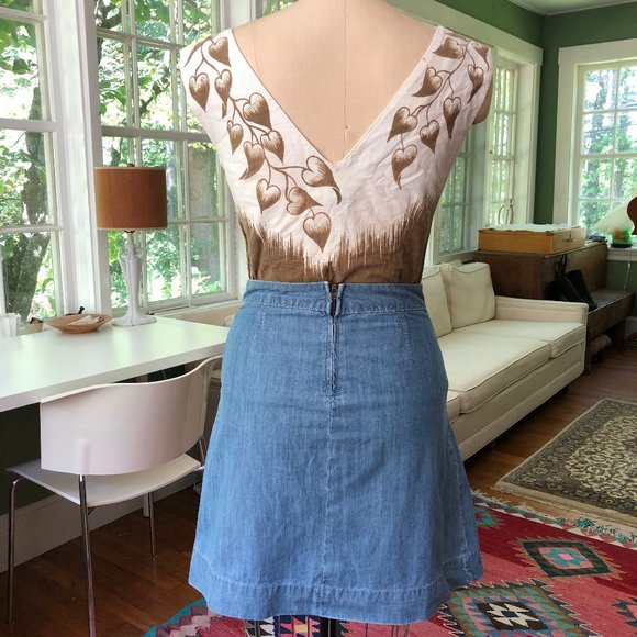 GANT Denim Pleated Skirt - Picture 4 of 7